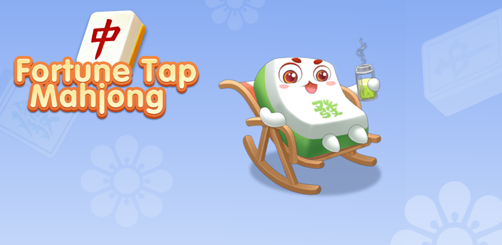 Fortune Tap Mahjong soft blue banner artwork